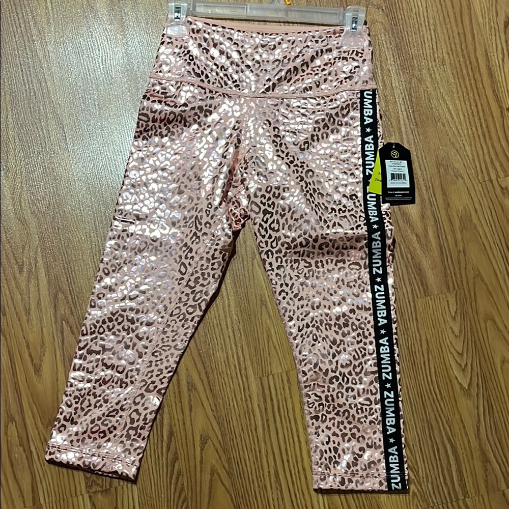 Zumba Move High Waisted Capri Legging - Pastel Peach